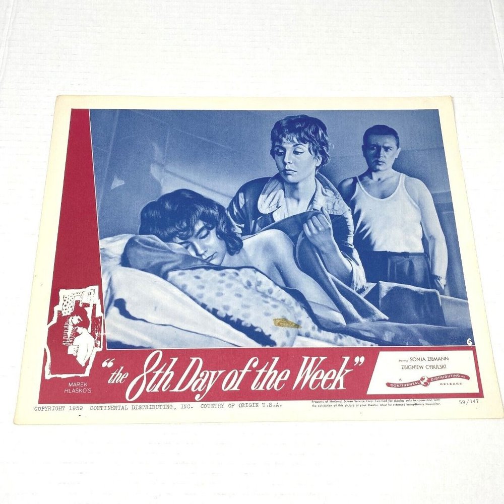 8th Day of the Week 1958 Lobby Cards Movie Posters Polish German Sonja Ziemann